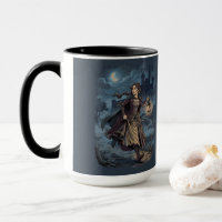 Gothic Fantasy Medieval Girl Lantern Castle Night