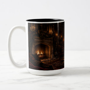 Gothic Fireside Parlour Black Mug   Soothing Savag
