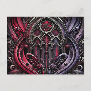 Gothic Floral Postcard