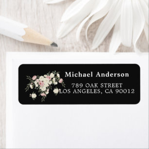 Gothic Floral Return Address Label