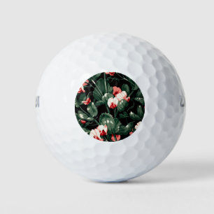 Gothic Flower Pattern Transparent Aesthetic Flower Golf Balls