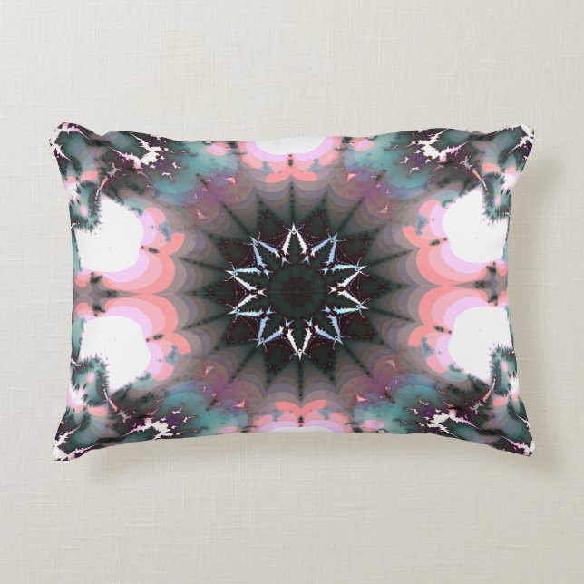 Gothic Frozen Winter Spider Web Accent Pillow (Front)