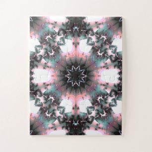 Gothic Frozen Winter Spider Web Jigsaw Puzzle