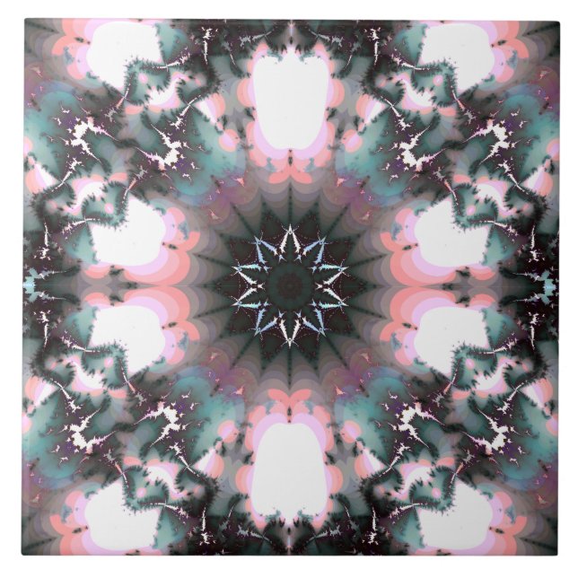 Gothic Frozen Winter Spider Web Tile (Front)