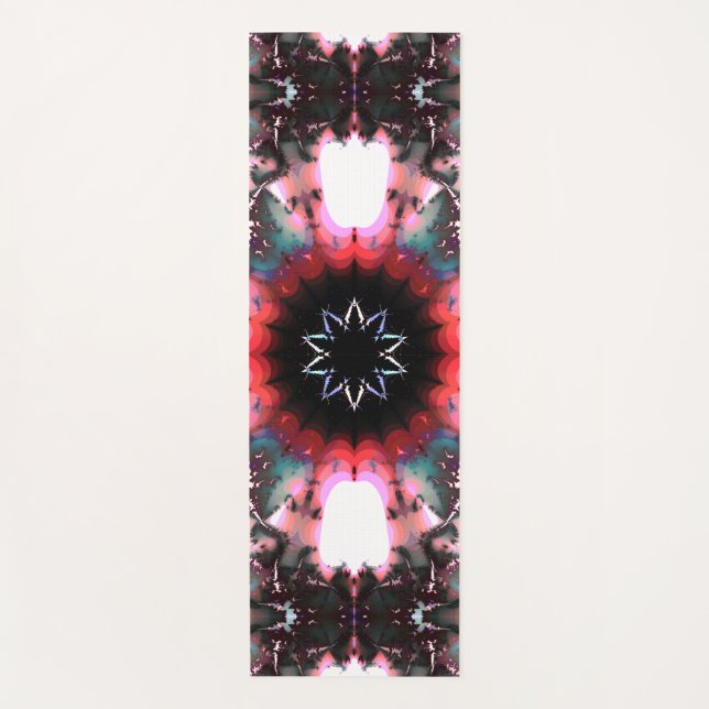 Gothic Frozen Winter Spider Web Yoga Mat (Front)