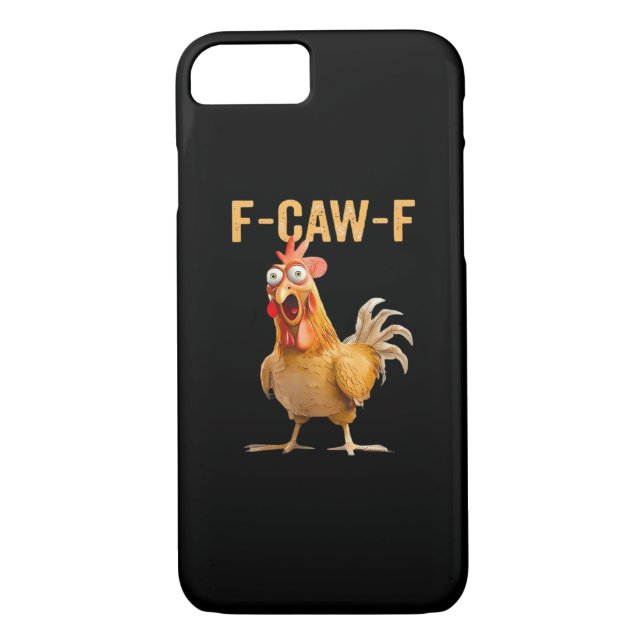 Gothic Funny Humor Crow F Caw F Style Case-Mate iPhone Case (Back)