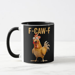Gothic Funny Humor Crow F Caw F Style Mug