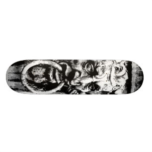 Gothic German Face Skateboard