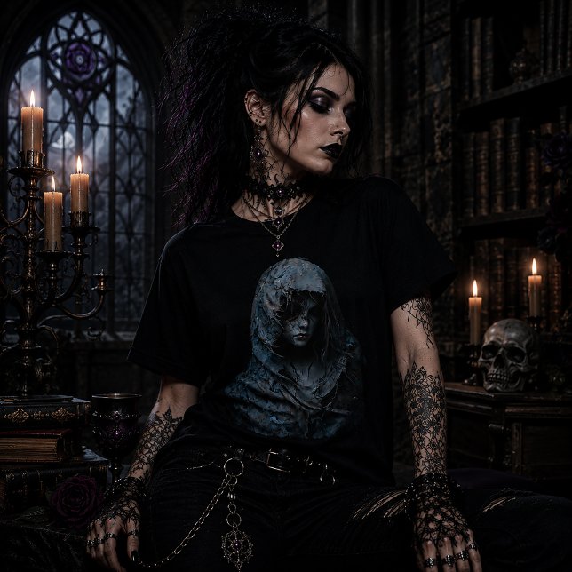 Gothic Ghostly Tri-Blend Shirt (Creator Uploaded)