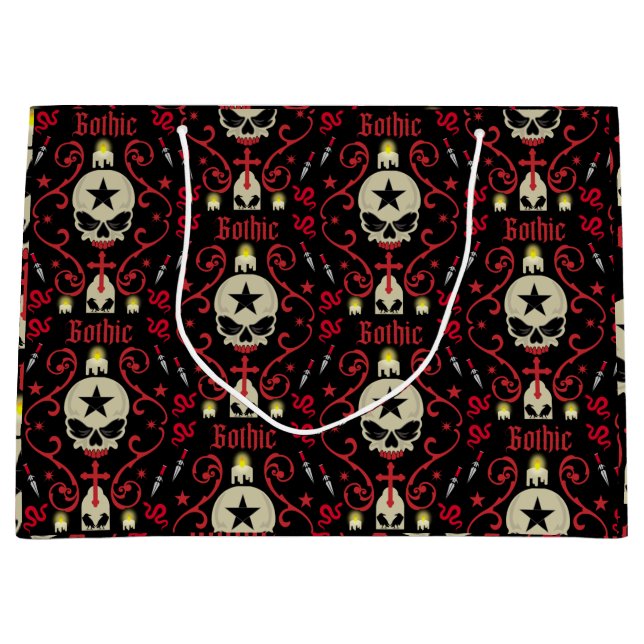 Gothic Gifts And Accessories Large Gift Bag (Front)