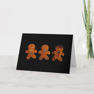 Gothic Gingerbread Man Holiday Card