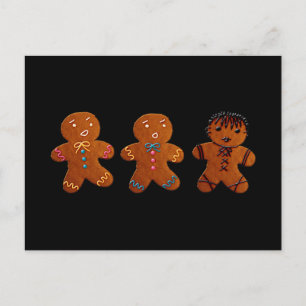 Gothic Gingerbread Man Postcard