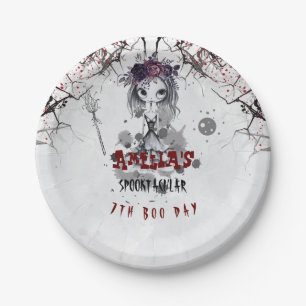 Gothic Girl Birthday Party  Paper Plate