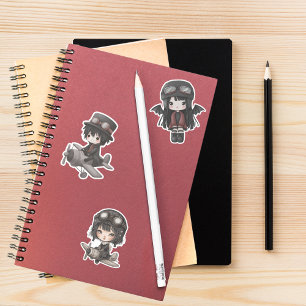 Gothic Girl Boy Pilot Vintage Airplane kids Anime