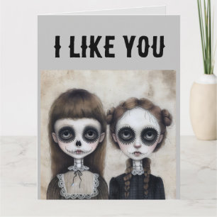 Gothic Girl Friendship Friend funny Greeting Card