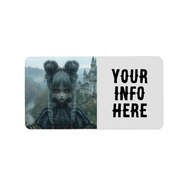 GOTHIC GIRL Return Address Labels (Front)