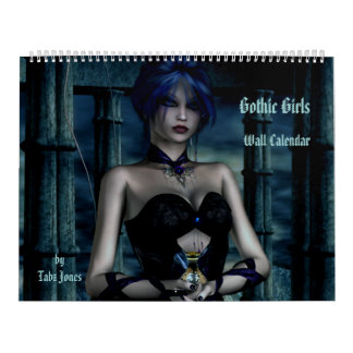 Gothic Girls Fantasy 3D Wall Calendar