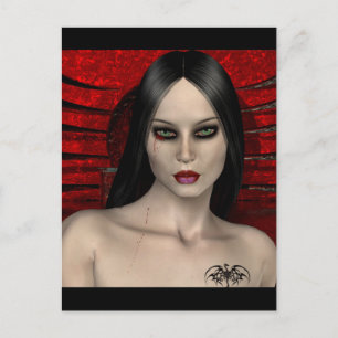 Gothic Girls No Turning Back postcard
