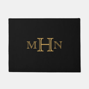 Gothic Glam   Doormat   Monogram   Black