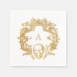 Gothic Glam Paper Napkins White