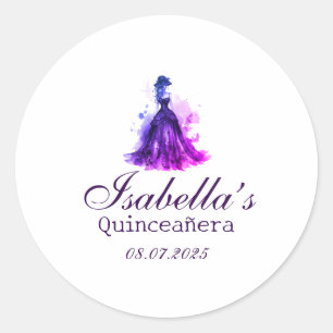 Gothic Glam Quince  Classic Round Sticker