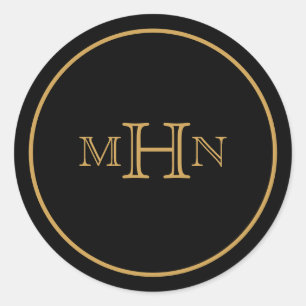 Gothic Glam   Stickers   Monogram   Black