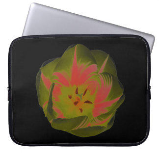 Gothic Gloomy Red Tulip Laptop Bag