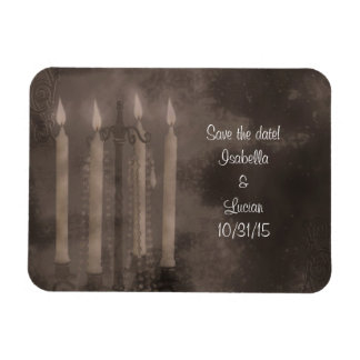 Gothic Glow Candle Light Roses Wedding Magnet