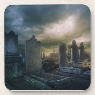 Gothic Graveyard Drink Coaster