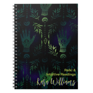 Gothic Green Witch Hand Mystical Tarot Journal
