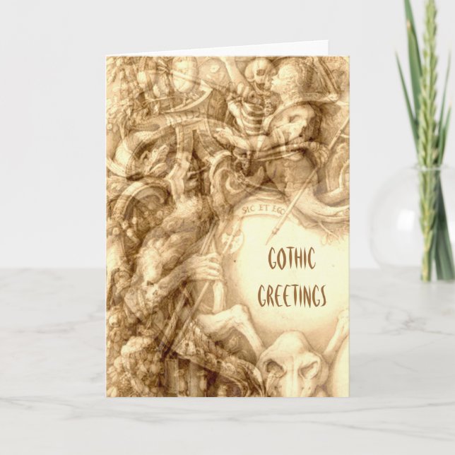 Gothic Greetings Card (Front)