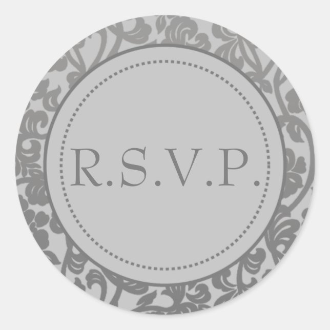 Gothic Grey &  Flourish Envelope Seals (Front)
