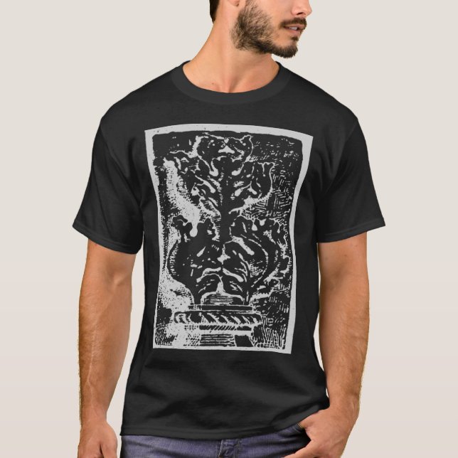 Gothic Grunge Emo Punk Illustration Design Pullove T-Shirt (Front)