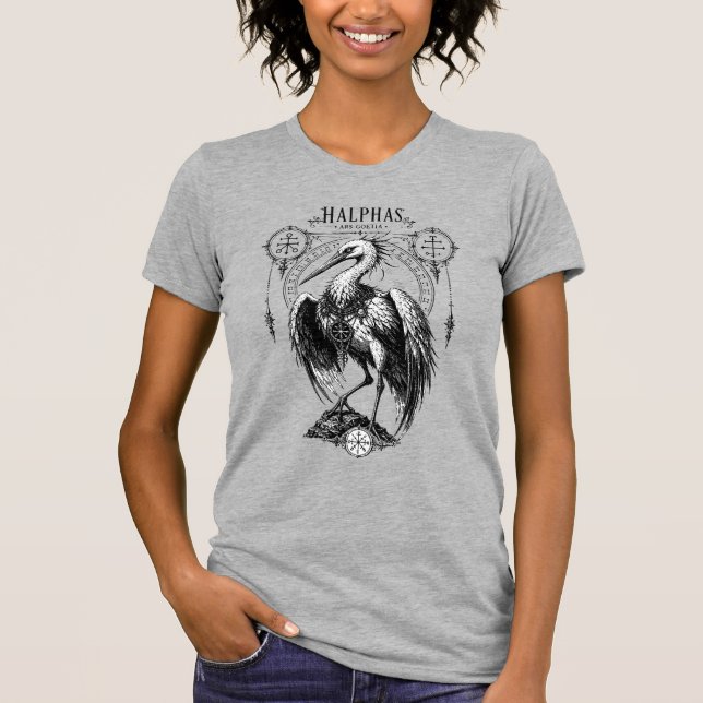 Gothic Guardian Halphas in Flight T-Shirt (Front)