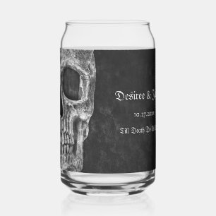 Gothic Half Skull Cool Black And White Grunge
