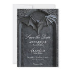 Gothic Halloween Black Bat & Arch Wedding