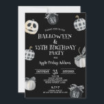 Gothic Halloween, Black Pumpkins Birthday Party Invitation<br><div class="desc">Our Not-so-Little BOO is turning <any age="">!

A gothic invitation featuring Halloween pumpkins in watercolor - a perfect design to celebrate the occasion. </any></div>