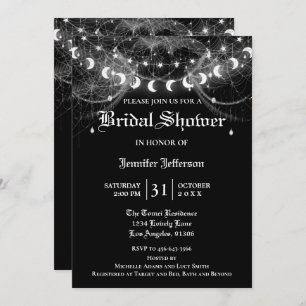 Gothic Halloween Bridal Shower Invitation