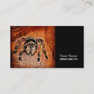 Gothic Halloween creepy crawlies spider Tarantula Business Card
