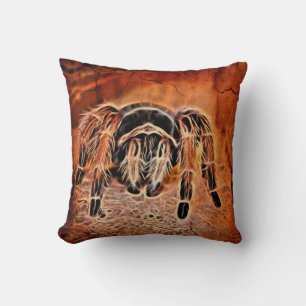Gothic Halloween creepy crawlies spider Tarantula Throw Pillow
