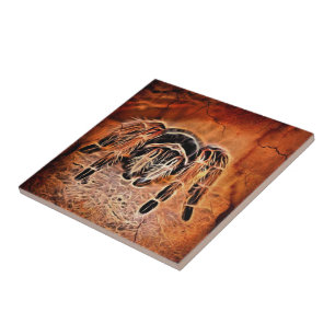 Gothic Halloween creepy crawlies spider Tarantula Tile