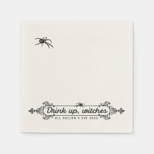 Gothic Halloween   Drink Up Witches Napkin