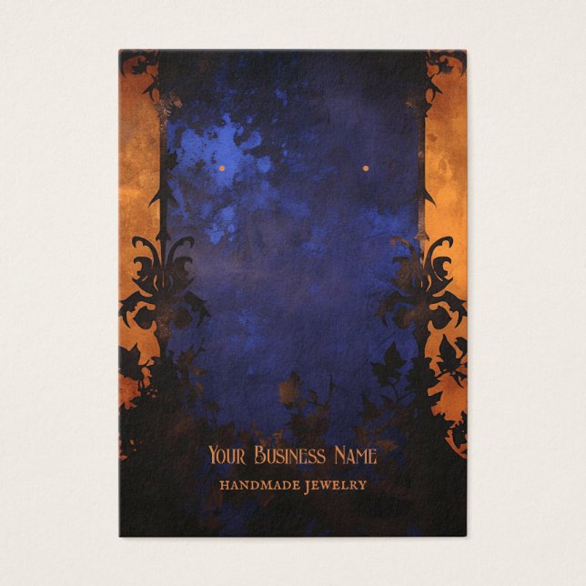 Gothic Halloween Earring Display Card (Front)