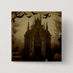 Gothic/Halloween/fall/pumpkin 2 Inch Square Button