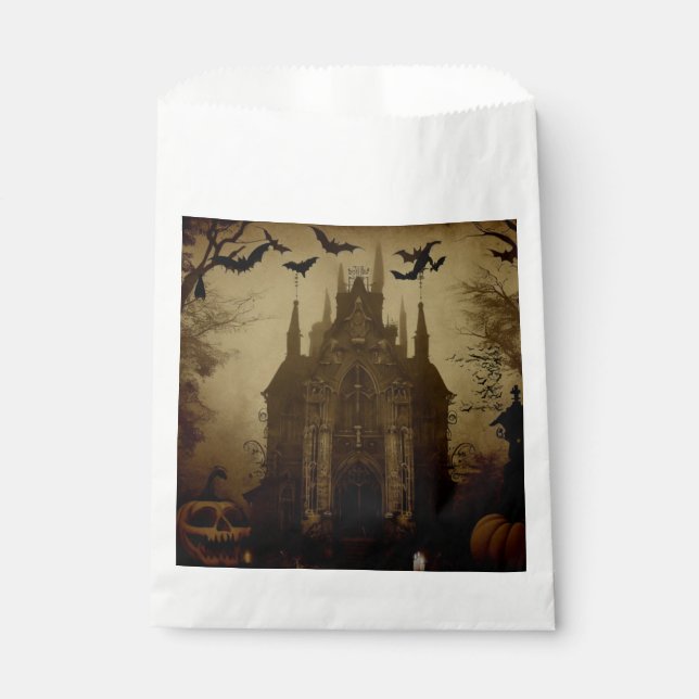 Gothic/Halloween/fall/pumpkin  Favour Bag (Front)