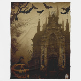 Gothic/Halloween/fall/pumpkin Fleece Blanket