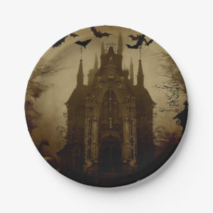 Gothic/Halloween/fall/pumpkin  Paper Plate