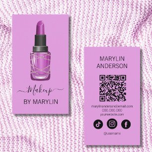 Gothic Halloween Lipstick Makeup Business Card