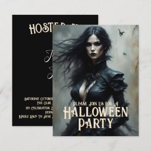 Gothic Halloween Night of Mystery Invitation