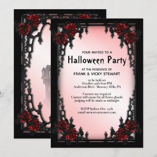 Gothic Halloween Party Invitation
